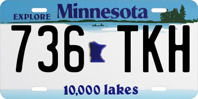 MN license plate 736TKH