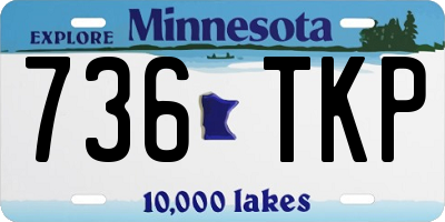 MN license plate 736TKP