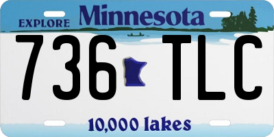 MN license plate 736TLC