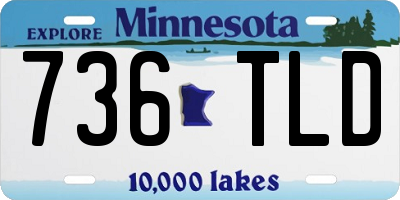 MN license plate 736TLD