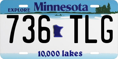 MN license plate 736TLG