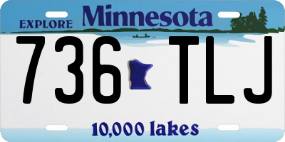 MN license plate 736TLJ