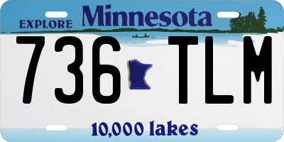MN license plate 736TLM