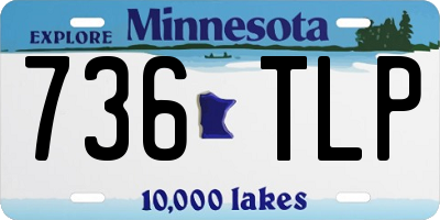 MN license plate 736TLP