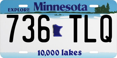 MN license plate 736TLQ