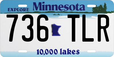 MN license plate 736TLR