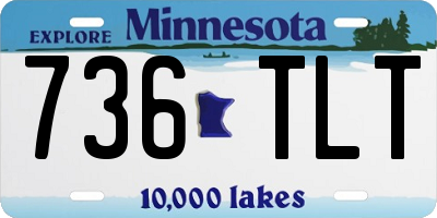 MN license plate 736TLT