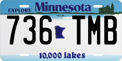 MN license plate 736TMB