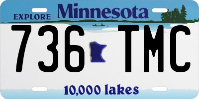 MN license plate 736TMC