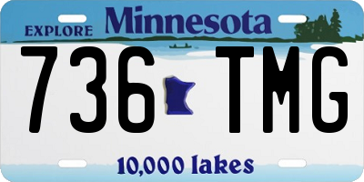 MN license plate 736TMG