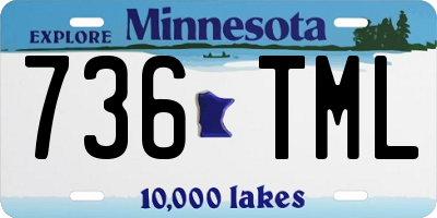 MN license plate 736TML