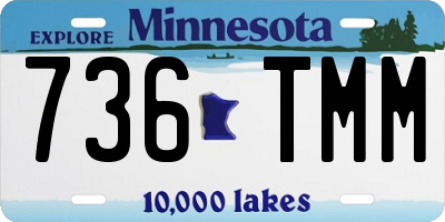 MN license plate 736TMM