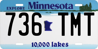 MN license plate 736TMT