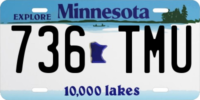 MN license plate 736TMU