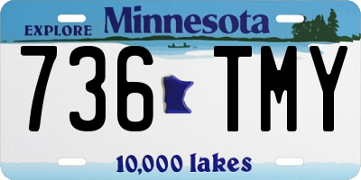 MN license plate 736TMY