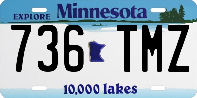 MN license plate 736TMZ