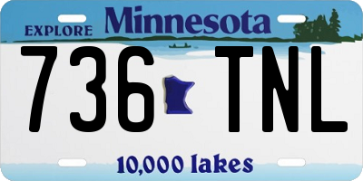 MN license plate 736TNL
