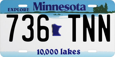 MN license plate 736TNN