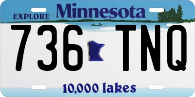 MN license plate 736TNQ