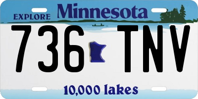 MN license plate 736TNV