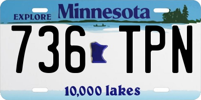 MN license plate 736TPN