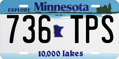MN license plate 736TPS