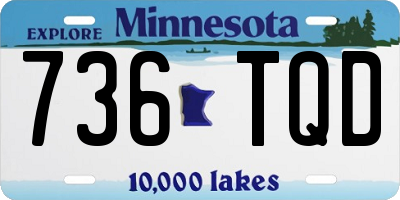 MN license plate 736TQD