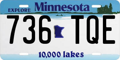 MN license plate 736TQE