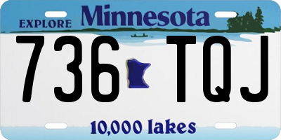 MN license plate 736TQJ