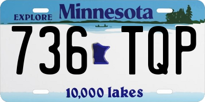 MN license plate 736TQP