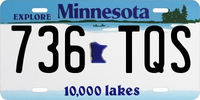 MN license plate 736TQS