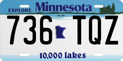 MN license plate 736TQZ
