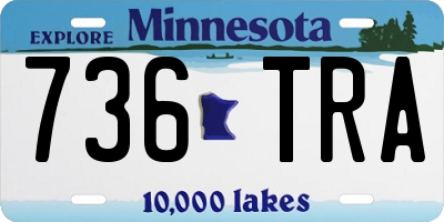 MN license plate 736TRA