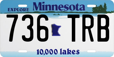 MN license plate 736TRB