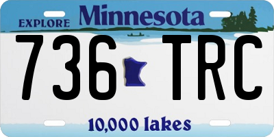 MN license plate 736TRC