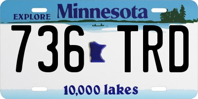 MN license plate 736TRD