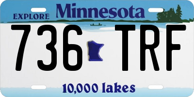 MN license plate 736TRF