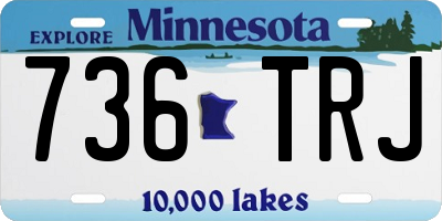 MN license plate 736TRJ