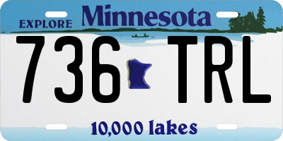 MN license plate 736TRL