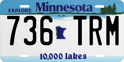 MN license plate 736TRM