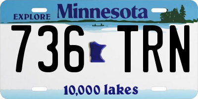 MN license plate 736TRN