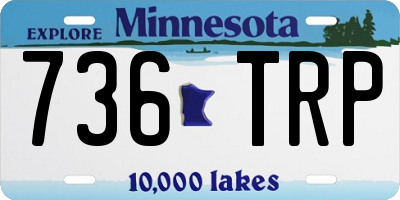MN license plate 736TRP