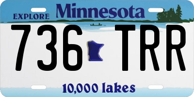 MN license plate 736TRR