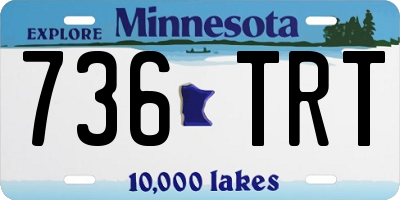 MN license plate 736TRT