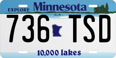 MN license plate 736TSD