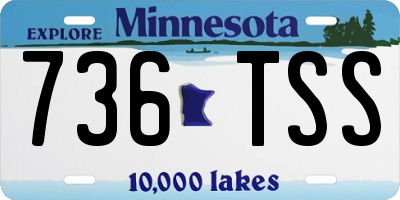 MN license plate 736TSS