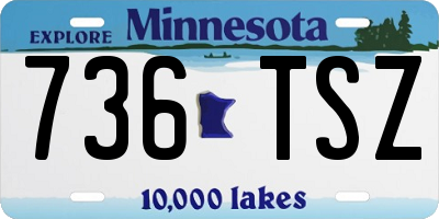 MN license plate 736TSZ