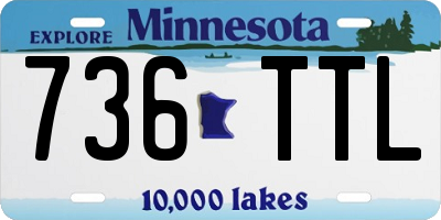 MN license plate 736TTL