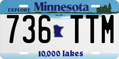 MN license plate 736TTM