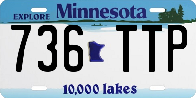 MN license plate 736TTP